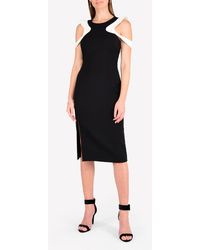 Mugler - Space Cold-Shoulder Sheath Dress - Lyst