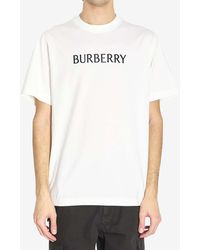 Burberry - Logo-Printed Crewneck T-Shirt - Lyst