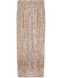 Tom Ford - All-Over Sequin Long Skirt - Lyst