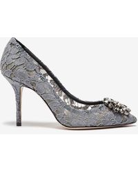 Dolce & Gabbana - Bellucci 90 Taormina Lace Pumps With Crystal Detail - Lyst