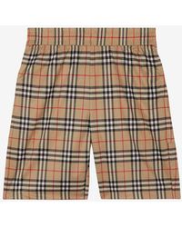 Burberry - Vintage Check-Printed Shorts - Lyst