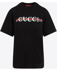 Gucci - Cotton T-Shirt - Lyst