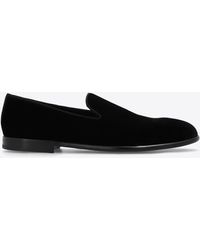 Dolce & Gabbana - Milano Velvet Loafers - Lyst