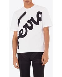 Ferragamo - Logo-Print Short-Sleeved T-Shirt - Lyst
