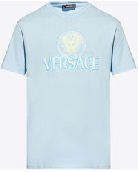 Versace - Medusa Logo Crewneck T-Shirt - Lyst
