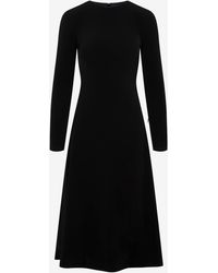 Balenciaga - A-Line Long-Sleeved Midi Dress - Lyst
