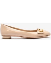 Dior - Logo Ballet Flats - Lyst