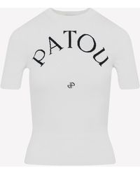 Patou Logo T-shirt In Organic Cotton in 