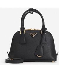 Prada - Mini Promenade Leather Top Handle Bag - Lyst