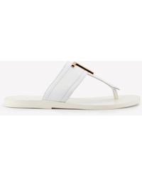 Tom Ford - Calfskin Tf Thong Sandals - Lyst