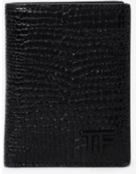 Tom Ford - Embossed Leather Bi-Fold Cardholder - Lyst