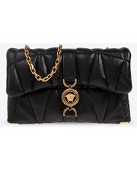 Versace - Mini Kleio Quilted Leather Crossbody Bag - Lyst