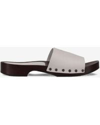 LA ROSE - Studded Leather Clogs - Lyst