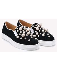 Charlotte Olympia - Alex Pearl Embellished Sneakers - Lyst