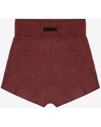 Fear Of God - Honeycomb Logo Patch Mini Shorts - Lyst