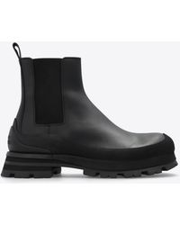 Alexander McQueen - Wander Leather Chelsea Boots - Lyst