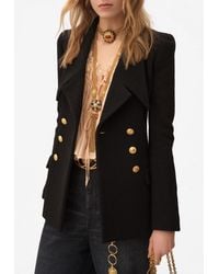 Chloé - Double-Breasted Wool Tailored Jacket - Lyst