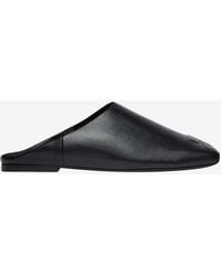 Courreges - Heritage Leather Flat Mules - Lyst