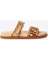 Fendi - Feel Monogram Slides - Lyst