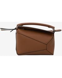 Loewe - Mini Puzzle Edge Calf Leather Top Handle Bag - Lyst