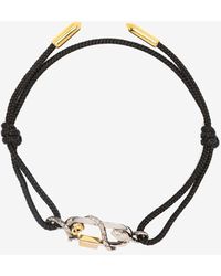 Alexander McQueen - Snake Motif Cord Bracelet - Lyst