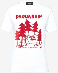 DSquared² - D2 Logo-Print T-Shirt - Lyst