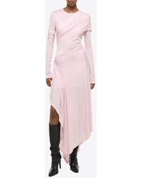 Helmut Lang - Protection Asymmetric Maxi Dress - Lyst