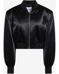 The Attico - Cropped Bomber Jacket - Lyst