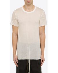 Rick Owens - Short-Sleeved Sheer Long T-Shirt - Lyst