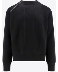 Burberry - Ribbed Wool Sweater - Lyst
