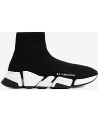 Balenciaga - Speed 2.0 Stretch Knit Slip-On Sneakers - Lyst