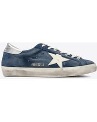 Golden Goose - Super-Star Distressed Suede Sneakers - Lyst