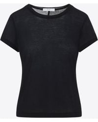 Co. - Semi-Sheer Fitted T-Shirt - Lyst