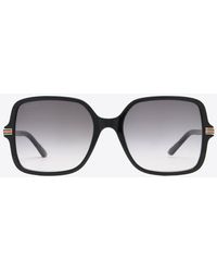 Gucci - Acetate Butterfly Sunglasses - Lyst