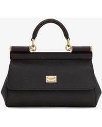 Dolce & Gabbana - Small Sicily Leather Top Handle Bag - Lyst