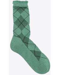 Antipast - Argyle Wool Knitted Socks - Lyst