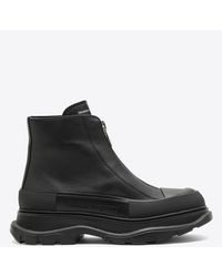 Alexander McQueen - Tread Slick Zip-Up Ankle Boots - Lyst