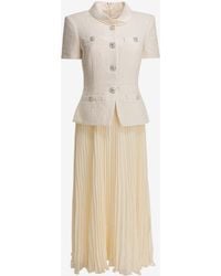 Self-Portrait - Boucle Midi Dress - Lyst