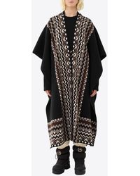 Chloé - Ruana Wool-Blend Cape - Lyst