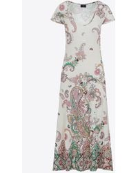 Etro - Paisley Print Knit Midi Dress - Lyst