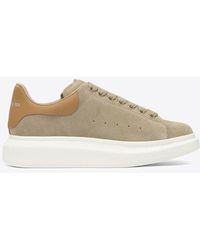 McQueen - Oversized Suede Sneakers - Lyst