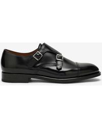 Doucal's - Leather Monk Strap Shoes - Lyst