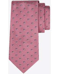 Ferragamo - Two-Tone Gancini Silk Tie - Lyst