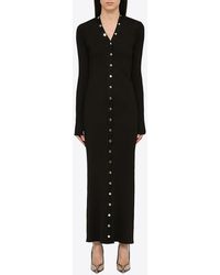 The Attico - Long Buttoned Cardigan - Lyst