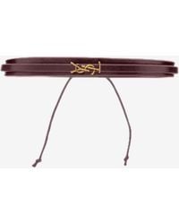 Saint Laurent - Cassandre String Bracelet - Lyst