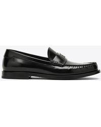 Dolce & Gabbana - Logo-Plaque Patent Leather Loafers - Lyst