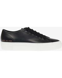 Common Projects - Tournament Low-Top Leather Sneakers - Lyst
