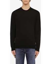 Drumohr - Wool Crewneck Sweater - Lyst