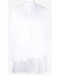 JW Anderson - Crystal-Embellished Mini Shirt Dress - Lyst