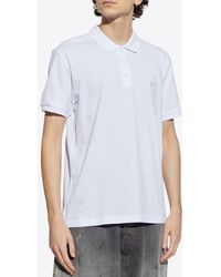 Moschino - Logo-Embroidered Polo T-Shirt - Lyst